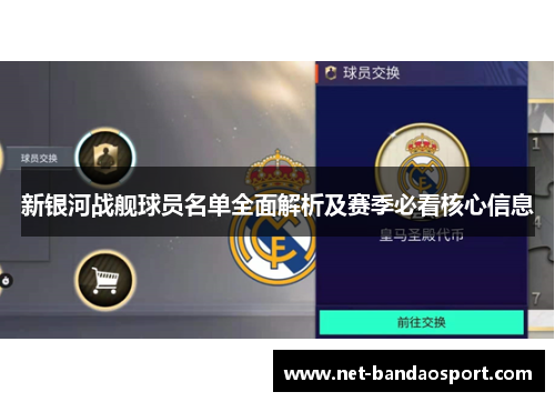 新银河战舰球员名单全面解析及赛季必看核心信息